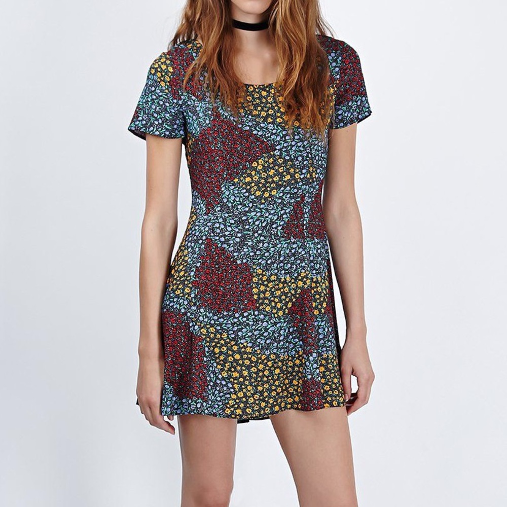 Topshop Finds Floral Patchwork Dress